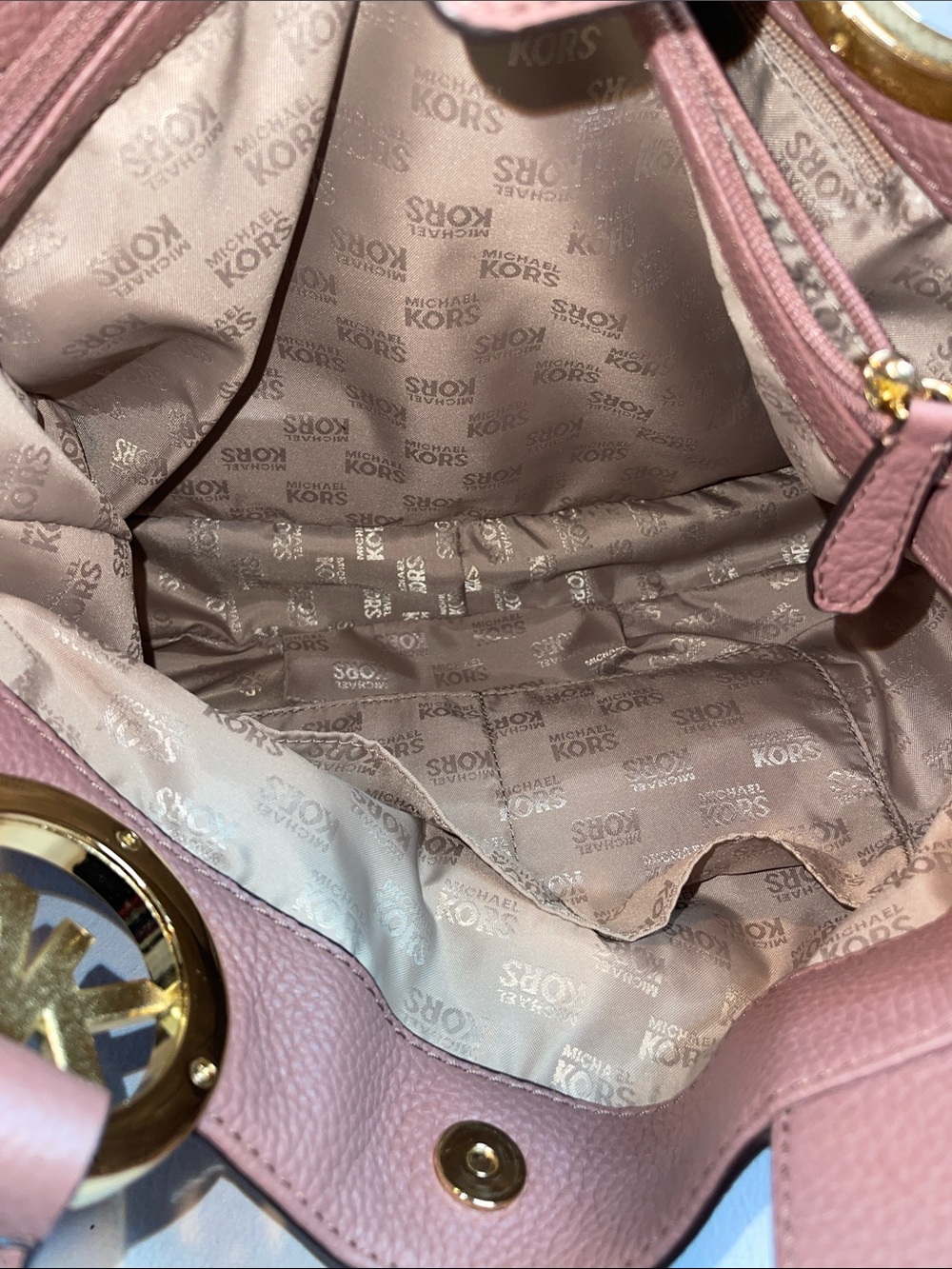 Michael Kors Fulton Large Leather East West Shoulder Bag Tote - Picture 11 of 12